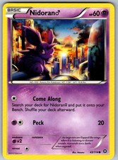 POKÉMON TCG NIDORAN M 43/114 COMMON STEAM SIEGE NEAR MINT