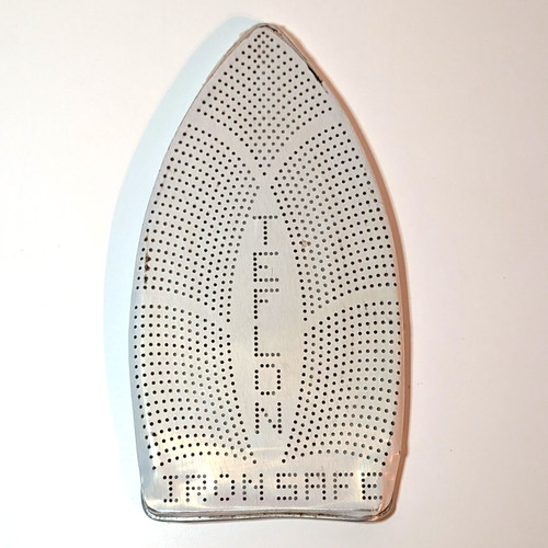 Vintage Teflon Aluminum Clothes Iron Shoe, Iron Cover, MCM Laundry Room Decor