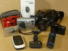 Job Lot 9 x Cameras Canon Fujifilm Olympus etc.