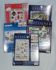 Lot Of 5 Stich Kits Designs For The Needle Janlynn Candamar Designs