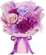 Preserved Flowers for Delivery   3 Real Eternal Roses in Gift Box, Long-Lastin