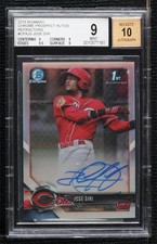 2018 Bowman Chrome Prospect Refractor 206/499 Jose Siri BGS 9 MINT Auto 06z2