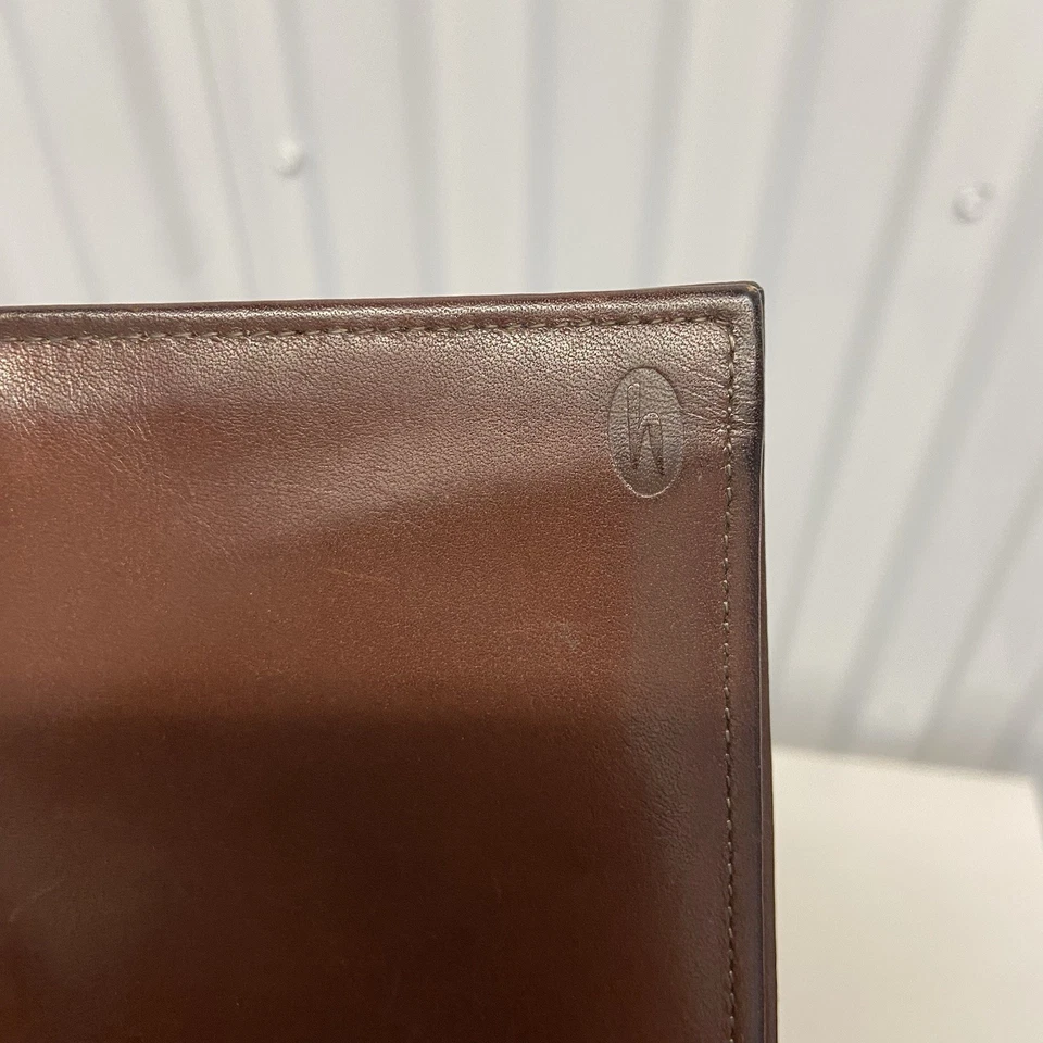 Vintage Hartmann Brown Leather Men’s Long Wallet Checkbook Made in USA - Image 3 of 4