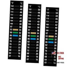 3PCS Aquarium Thermometer Strip 61-122 F 15-50 C for Brewing Aquarium