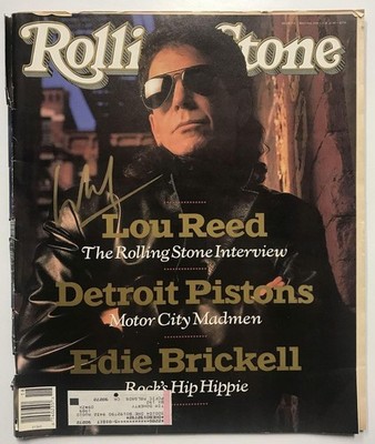 Lou Reed (d. 2013) Signed Autographed Complete ''Rolling Stone'' Magazine