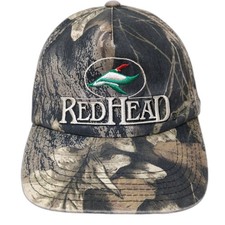 Red Head Snapback Hat Multicolor Camo One Size Embroidered Hunting