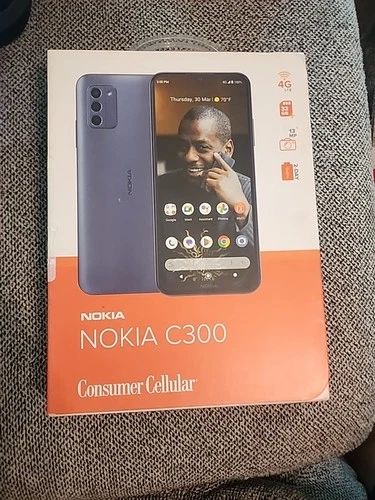 Nokia C300 6.52" 32GB 3GB RAM Blue LTE Consumer Cellular Prepaid BRAND NEW