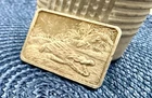 1976 Hamilton Mint American Wildlife Collection Alligator 1oz .999 Silver Bar