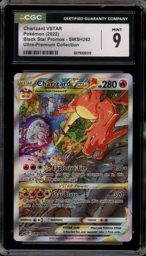 Pokemon Charizard VSTAR Ultra-Premium Coll. Full Alt Art Promo SWSH262 CGC 9