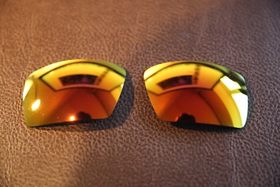 Polarlens POLARIZED Feuerrot Iridium Ersatzlinse Für Oakley Eyepatch 2