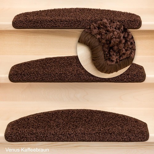 Stufenmatte Treppenmatte Shaggy Venus 10 Aktuelle Farben Halbrund ! - Bild 27 von 32