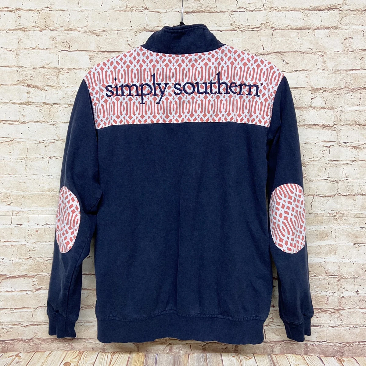 Simply Southern Womens Pullover Jacket Size M Long Sleeve 1 4 Zip