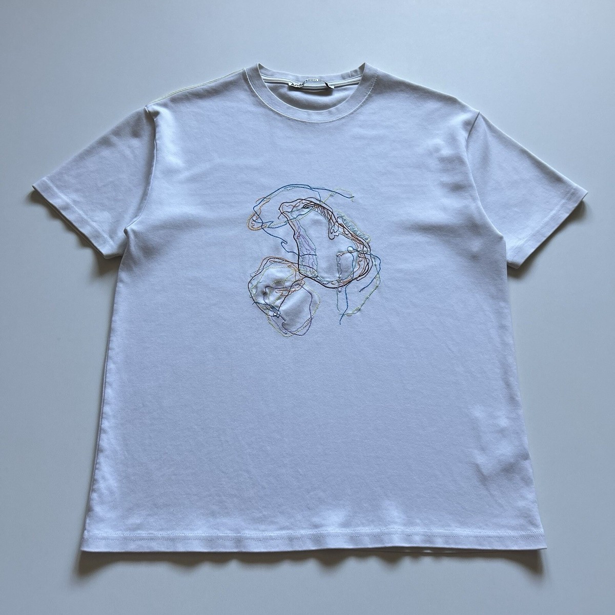 Andersson Bell Embroidered Graphic T Shirt Men's Small White