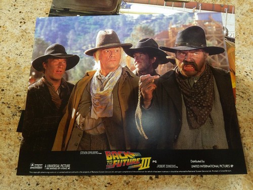 BACK TO THE FUTURE PT 3 lobby cards - MICHAEL J. FOX, CHRISTOPHER LLOYD - Picture 2 of 8