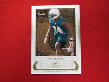 2009 Donruss Classics Vontae Davis timeless tributes gold rookie card  RC 8/50