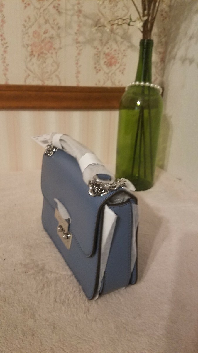 Michael Kors Sloan Editor Leather ChainShoulder Bag Medium Denim