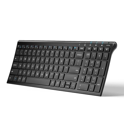 iClever BK10 Bluetooth Keyboard, Wireless Bluetooth Keyboard, Rechargeable Bl...