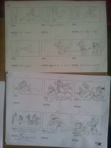 Taffy the Fire animation art drawings signed - 第 3/4 張圖片
