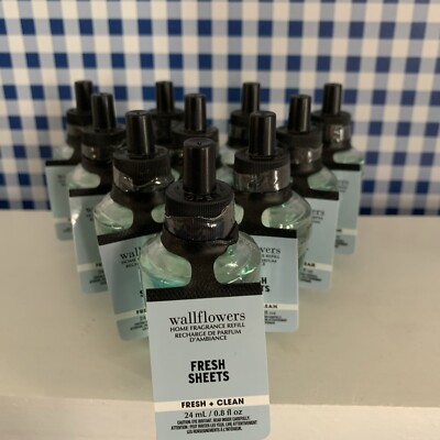 Ten (10) Wallflowers ~ FRESH SHEETS ~ Bath & Body Works