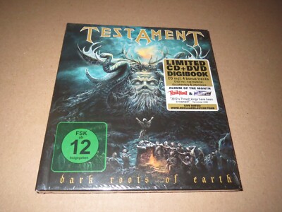 TESTAMENT ~DARK ROOTS OF EARTH~ HARD TO FIND RARE PRESS CD+DVD BOOK CASE SLAYER