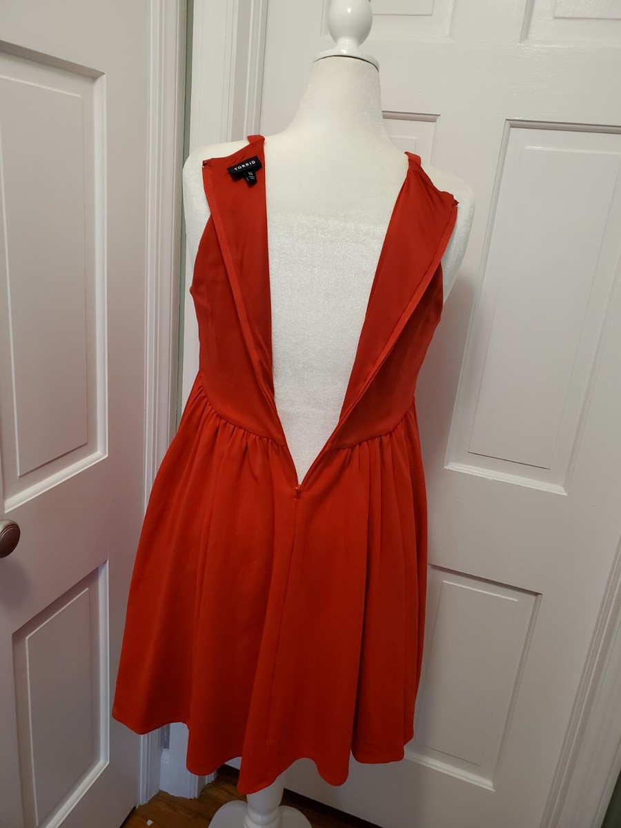 red ponte skater dress scalloped ponte skater dress