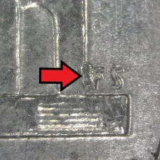 2015-P Jefferson Nickel Circulated Die Chip on "FS" Error/Variety Philadelphia