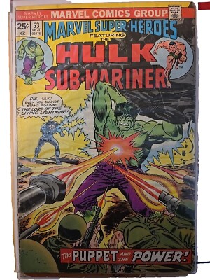 Marvel Comics Group Featuring The Hulk & Sub Mariner #53 Puppet And The Power!