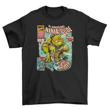 Turtle COMIC-BOOK-COVER Tee Heroes Ninjas! Funny t-shirt, Unisex Print