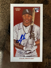 Oscar Colas Signed Topps 206 In Person Chicago White Sox RC