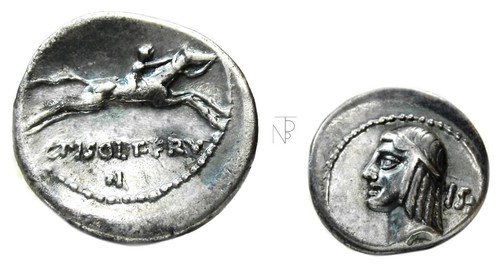 Ancient Rome Republic (CALPURNIA) Denarius Apollo - Picture 3 of 9