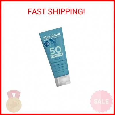 Blue Lizard SENSITIVE Mineral Sunscreen with Zinc Oxide, SPF 50+, 3 oz. Tube | W