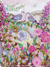 DIY Bead Embroidery Needlepoint Kit "Love coo " Stitching Handmade Beadwork