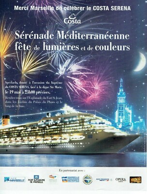 Werbung Advertising 109 2007 Costa Kreuzfahrten Schiff Costa Serena meditieren