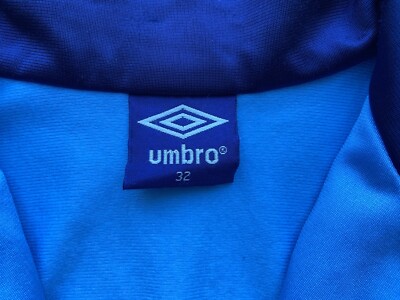 ENGLAND 1987 1990 FOOTBALL SOCCER TRACK JACKET UMBRO sz 32 BOYS