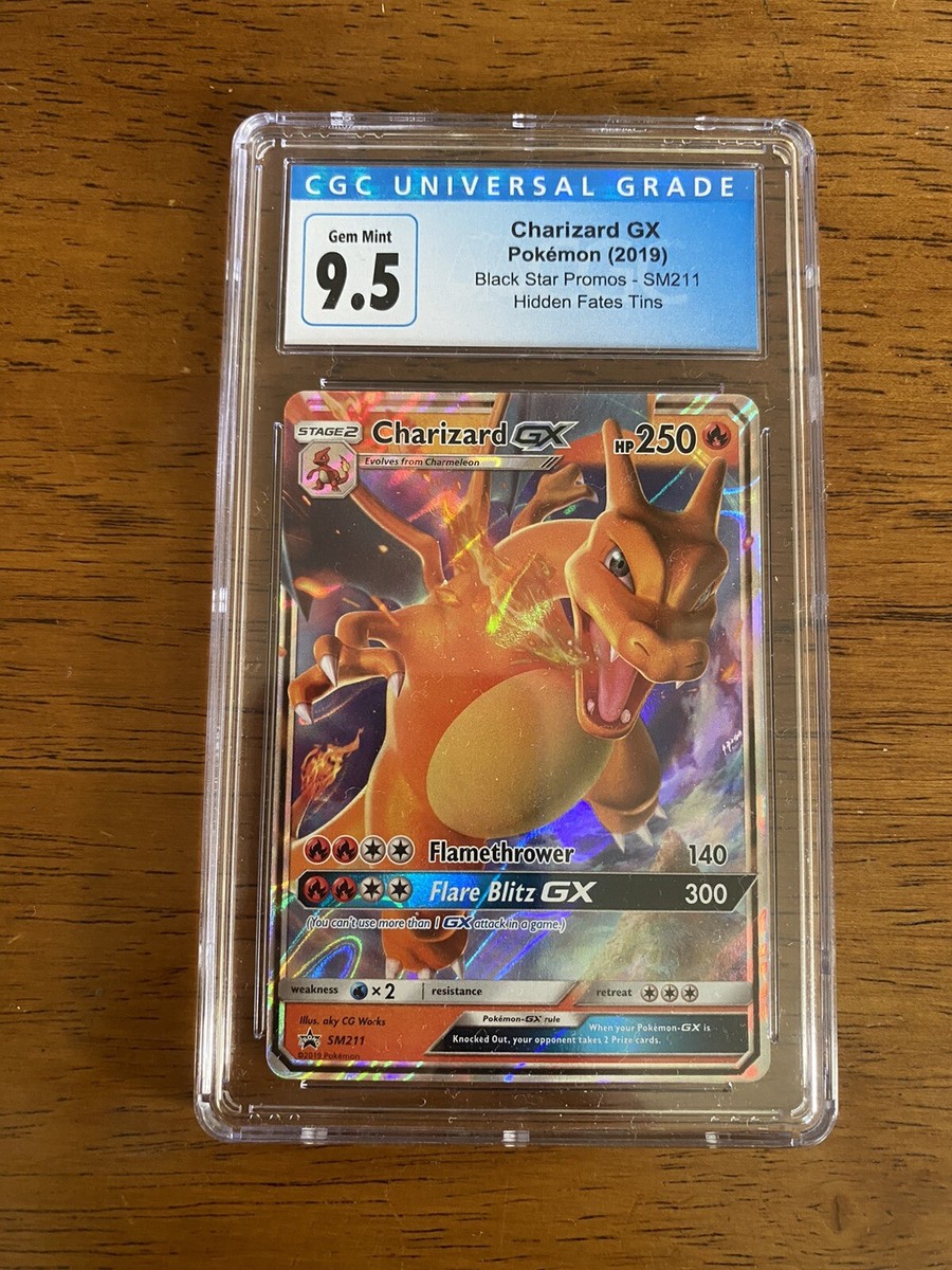 Pokemon Charizard GX Hidden Fates Tin Promo SM211 CGC 9.5