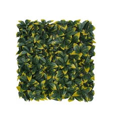 20" Artificial Faux Yellow Photinia Mats Wall Hedge Decor Privacy Panel DIY