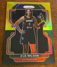 A'JA WILSON 2022 PRIZM BLACK GOLD PRIZM 2/5 SSP LAS VEGAS ACES  3 TIME WNBA MVP