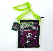 The Nightmare Before Christmas Missing Jack Skellington Passport Crossbody Bag