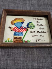 Embroidered Child Wall Hanging
