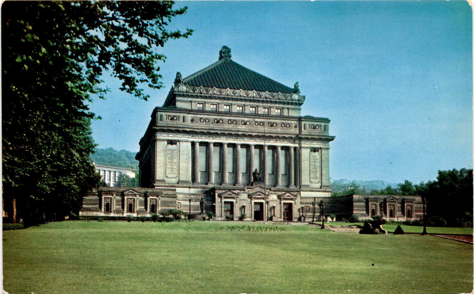 SOLDIERS AND SAILORS MEMORIAL HALL, Pittsburgh, Pa, Civil War Postcard