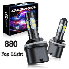 For Hyundai Tucson 2010-2015 2pcs Bright White 880 Cob Led Fog Lights Bulbs