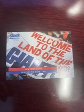 1992 Pro Set #369 New York Giants Spirit of the Game Fan's banner  