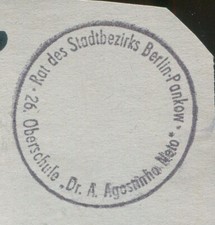 DDR Stempel Oberschule Dr.A. Agostinho Berlin Pankow (56)