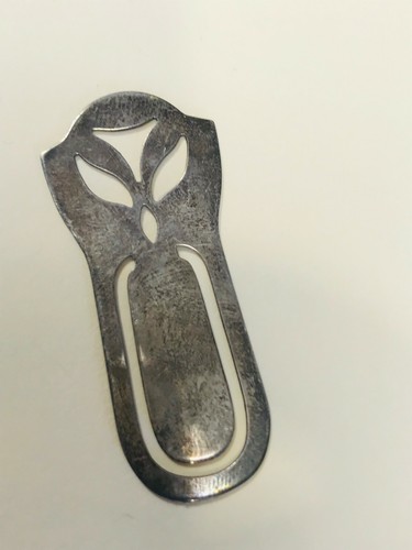 Vintage Hallmarked Sterling Silver Abstract Peace Dove Cut-Out Bookmark Bookmark - Bild 7 von 12