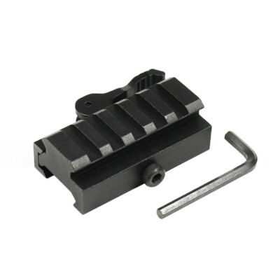 Quick Release 0.5'' Low Profile Riser QR Block Mount for Picatinny / Weaver Rail