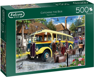NIGEL CHILVERS - CATCHING THE BUS - Falcon / Jumbo Puzzle 11260 - 500 Teile Pcs.