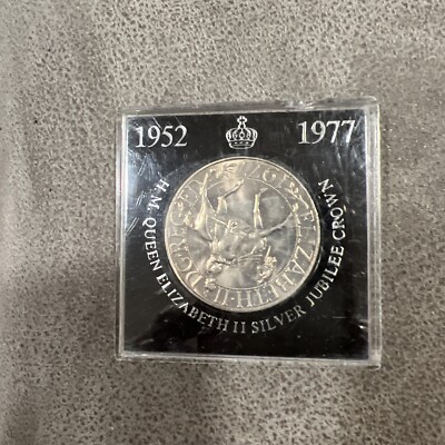 H.M. Queen Elizabeth ll Silber Jubiläum Nat West Crown Münze (Sammleredition)