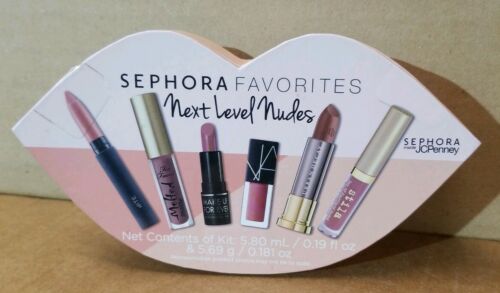 Sephora❤Next Level Nudes❤6pc Sampler❤Too Faced Nars UD Stila Bite MKFE❤Free Ship