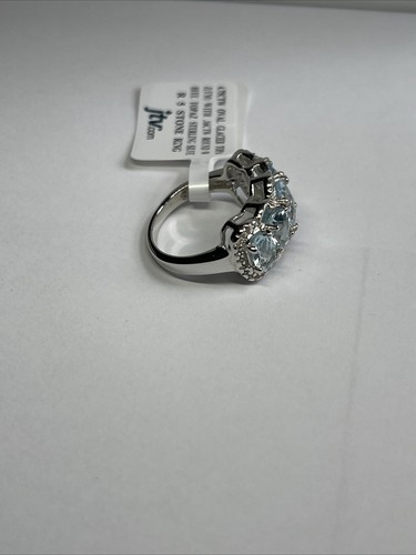 Sterling Silver Glacier & White Topaz Ring NEW WITH TAGS - Picture 4 of 7