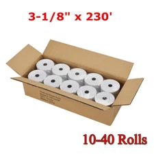 10-40Rolls 3-1/8" x 230' Thermal Credit Card Cash Register POS Receipt Paper US